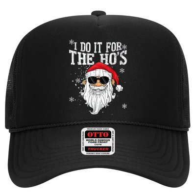I Do It For The HOs Christmas Funny Christmas Trucker Hat