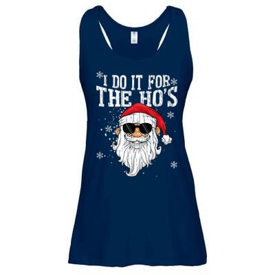 I Do It For The HOs Christmas Funny Christmas Ladies Essential Flowy Tank