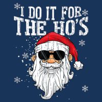 I Do It For The HOs Christmas Funny Christmas 16 in Basic Backpack