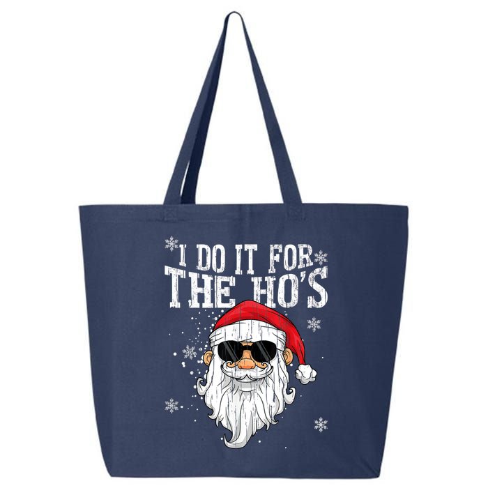 I Do It For The HOs Christmas Funny Christmas 25L Jumbo Tote