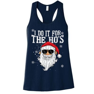 I Do It For The HOs Christmas Funny Christmas Womens Tank Top