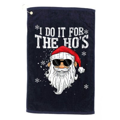 I Do It For The HOs Christmas Funny Christmas Golf Towel