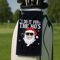 I Do It For The HOs Christmas Funny Christmas Golf Towel