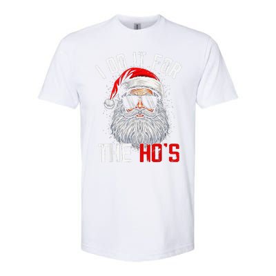 I Do It For The Hos Funny Inappropriate Christmas Santa Face Softstyle CVC T-Shirt