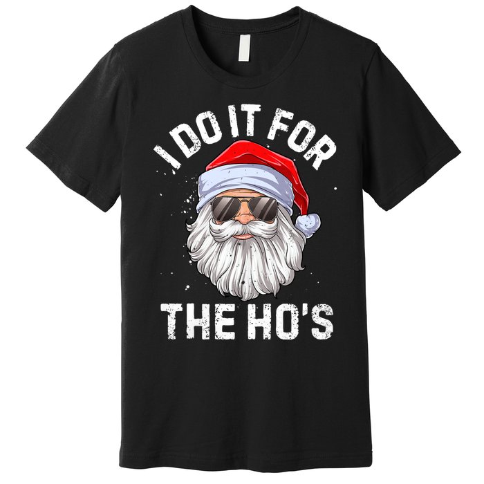 I Do It For The HoS Funny Inappropriate Christmas Premium T-Shirt