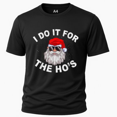 I Do It For The Hos Shirt Funny Santa Ugly Christmas in July Performance Shirt