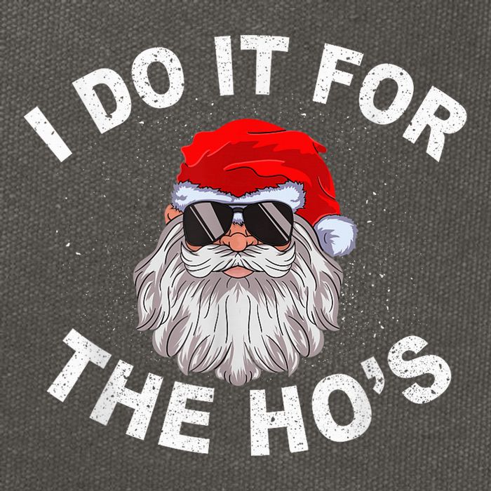 I Do It For The Hos Shirt Funny Santa Ugly Christmas in July Cotton Canvas Backpack
