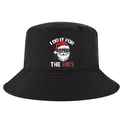 I Do It For The Hos Funny Inappropriate Christmas Santa Led Cool Comfort Performance Bucket Hat