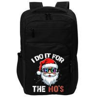 I Do It For The Hos Funny Inappropriate Christmas Santa Led Impact Tech Backpack