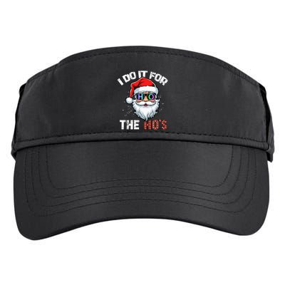 I Do It For The Hos Funny Inappropriate Christmas Santa Led Adult Drive Performance Visor