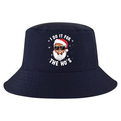 I Do It For The Hos Christmas African American Santa Black Cool Comfort Performance Bucket Hat