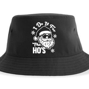 I Do It For The Hos Funny Christmas Pajama Family Xmas Sustainable Bucket Hat