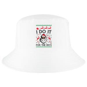 I Do It For The Hos Funny Santa Ugly Christmas Cool Comfort Performance Bucket Hat