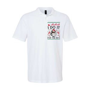 I Do It For The Hos Funny Santa Ugly Christmas Softstyle Adult Sport Polo