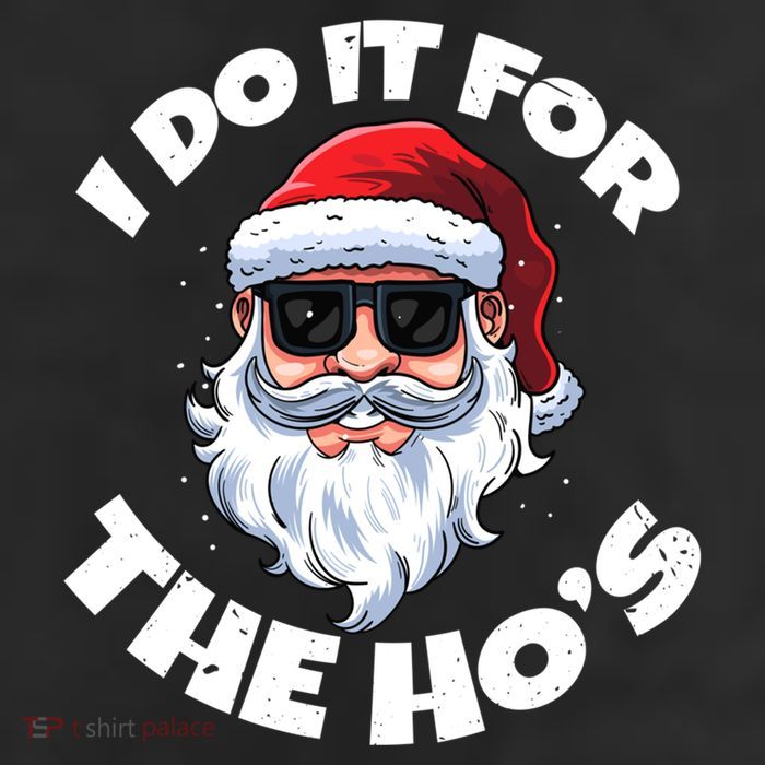 I Do It For The HoS Inappropriate Christmas Santa Claus Gift 11oz C Handle Ceramic Mug