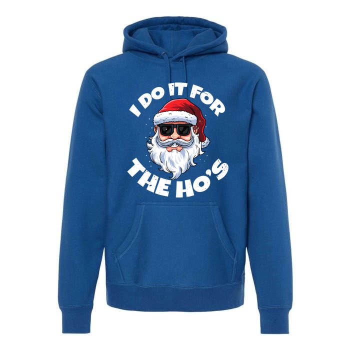 I Do It For The HoS Inappropriate Christmas Santa Claus Gift Premium Hoodie