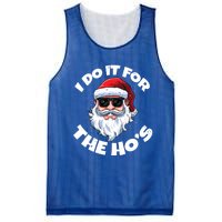 I Do It For The HoS Inappropriate Christmas Santa Claus Gift Mesh Reversible Basketball Jersey Tank