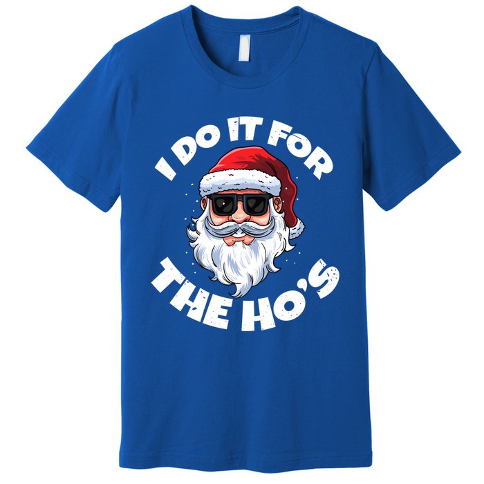 I Do It For The HoS Inappropriate Christmas Santa Claus Gift Premium T-Shirt