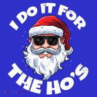 I Do It For The HoS Inappropriate Christmas Santa Claus Gift Premium T-Shirt