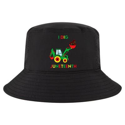 I Dig Juneteenth Fists Tractor Funny Cool Comfort Performance Bucket Hat