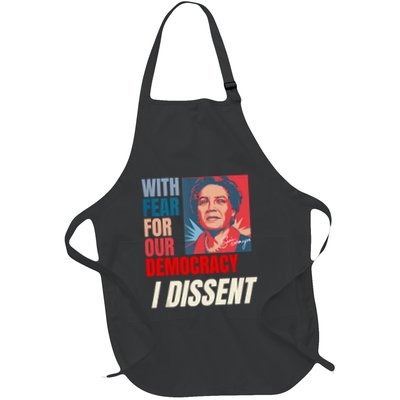 I Dissent Justice Sotomayor Fear For Our Democracy Quote Full-Length Apron With Pockets