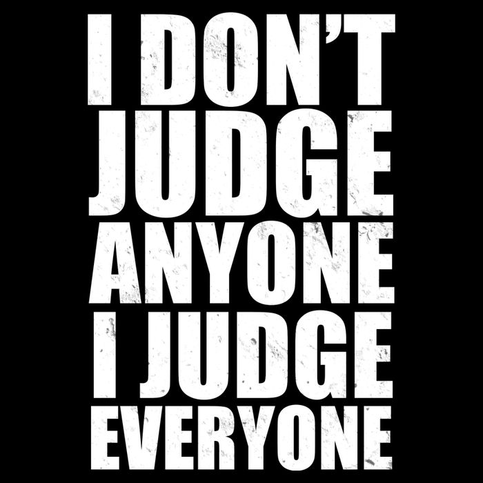 I Don't Judge Anyone I Judge Everyone Funny Quote USA-Made Doggie Bandana