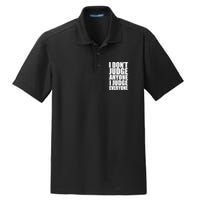 I Don't Judge Anyone I Judge Everyone Funny Quote Dry Zone Grid Polo