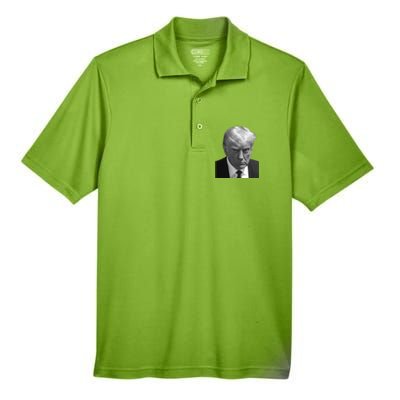 Iconic Donald J Trump Mugshot Black And White Georgia Arrest Gift Men's Origin Performance Pique Polo