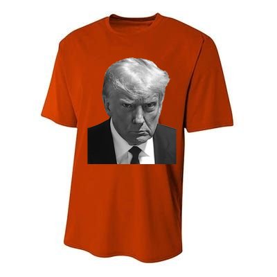 Iconic Donald J Trump Mugshot Black And White Georgia Arrest Gift Performance Sprint T-Shirt