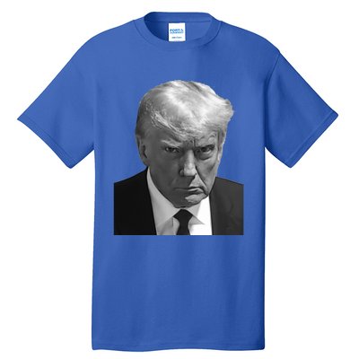 Iconic Donald J Trump Mugshot Black And White Georgia Arrest Gift Tall T-Shirt