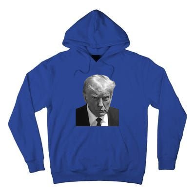 Iconic Donald J Trump Mugshot Black And White Georgia Arrest Gift Tall Hoodie