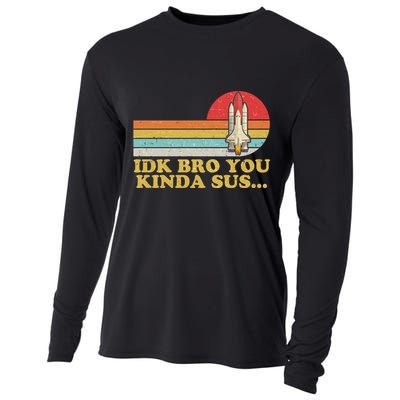IDK Bro You Kinda Sus Space Shuttle Impostor Among Us Cooling Performance Long Sleeve Crew