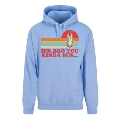 IDK Bro You Kinda Sus Space Shuttle Impostor Among Us Unisex Surf Hoodie