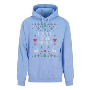 I Don't Know Margo! Ugly Christmas Unisex Surf Hoodie