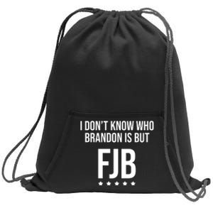 I Dont Know Who Brandon Is But Fjb LetS Go Brandon Lets Go Brandon Sweatshirt Cinch Pack Bag