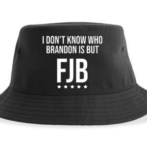 I Dont Know Who Brandon Is But Fjb LetS Go Brandon Lets Go Brandon Sustainable Bucket Hat