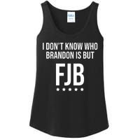 I Dont Know Who Brandon Is But Fjb LetS Go Brandon Lets Go Brandon Ladies Essential Tank