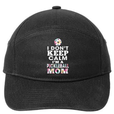 I DON'T KEEP CALM I'M A PICKLEBALL MOM 7-Panel Snapback Hat