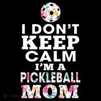 I DON'T KEEP CALM I'M A PICKLEBALL MOM Zip Tote Bag