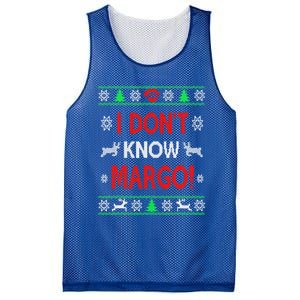 I DonT Knowmargo Ugly Funny Christmas For Vacation Cute Gift Mesh Reversible Basketball Jersey Tank