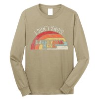 I DonT Know I Just Work Here Funny Long Sleeve Shirt