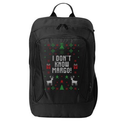 I Don't Know Margo ! Ugly Christmas City Backpack