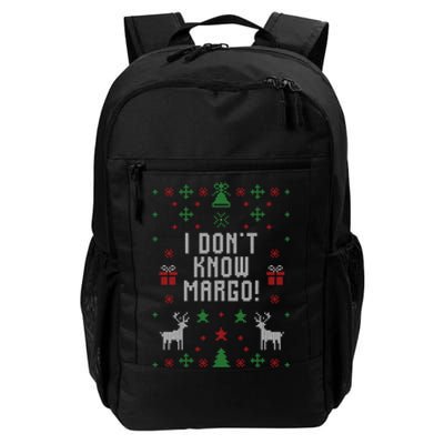 I Don't Know Margo ! Ugly Christmas Daily Commute Backpack