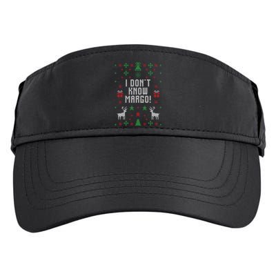 I Don't Know Margo ! Ugly Christmas Adult Drive Performance Visor