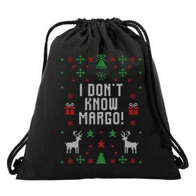 I Don't Know Margo ! Ugly Christmas Drawstring Bag