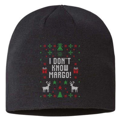 I Don't Know Margo ! Ugly Christmas Sustainable Beanie