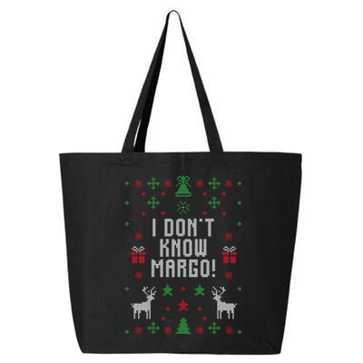 I Don't Know Margo ! Ugly Christmas 25L Jumbo Tote