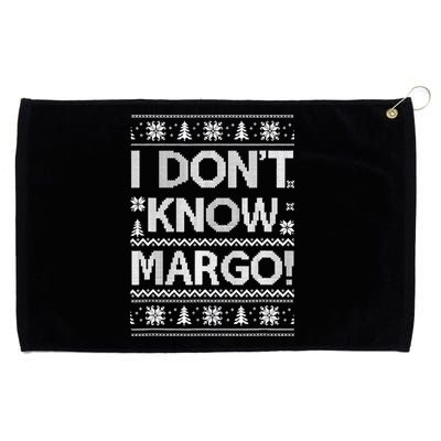 I Don't Know Margo Funny Christmas Vacation Grommeted Golf Towel