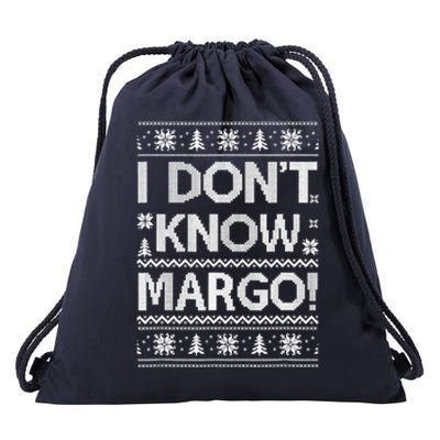 I Don't Know Margo Funny Christmas Vacation Drawstring Bag