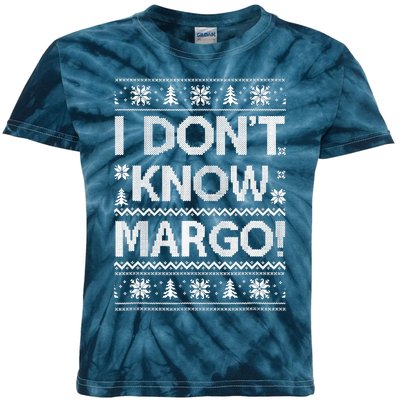 I Don't Know Margo Funny Christmas Vacation Kids Tie-Dye T-Shirt